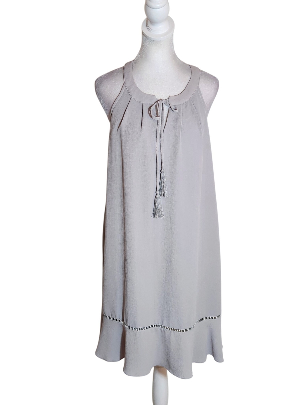 Joy Joy Gray Sleeveless Mini Dress Size Medium Wedding Guest Dress